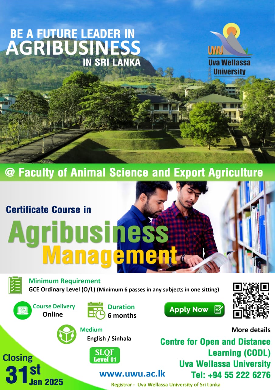 Certificate Course in Agribusiness Management