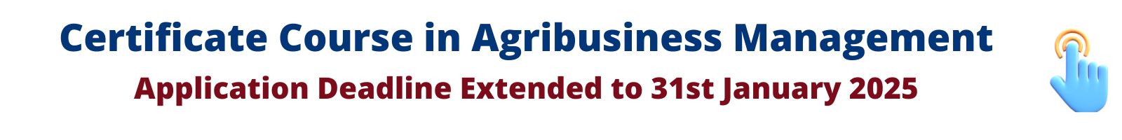 Certificate Course in Agribusiness Management